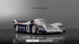 Gran Turismo™SPORT Porsche 962 C Test Race [upl. by Ahsiekan]