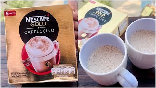 Tried Nescafe Gold Cappuccino in 2 Ways…With Milk amp With Water…Which is More Tasty  Nescafe Coffee [upl. by Llebyram71]