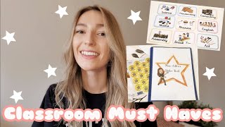 Classroom Must Haves  What to Buy and What NOT to Buy for your NQT Year  Teacher Essentials [upl. by Jeggar]