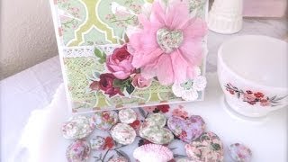 Cheap and Chic 3D Embellishments Using Paper Napkins and Water [upl. by Mcripley]