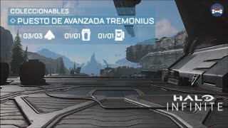 Halo Infinite  Coleccionables 💀📻  Misión 3  Puesto de Avanzada Tremonius [upl. by Elman489]