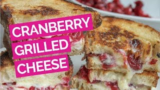 Roasted Cranberry Brie Grilled Cheese Sandwich [upl. by Tannie67]