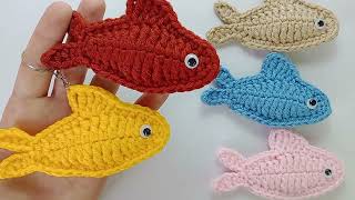 LLAVERO PECECITO 🐟🐠 Tejido a Crochet paso a paso [upl. by Notrem272]