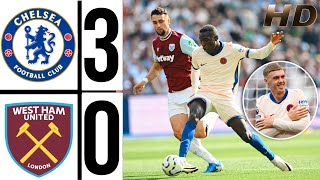 ⚪🔵 West Ham Vs Chelsea Highlights  premier league 2425 colepalmer Goal amp nicolas jackson 2 Goal [upl. by Nomled]