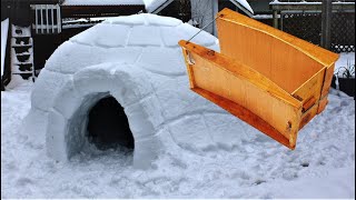 How to build an igloo using an igloo making form [upl. by Libenson620]