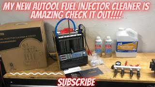 CleaningFlow testing injectors with my AUTOOL CT160 Injector cleaner [upl. by Hannover]