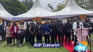 MCA Tricky Emotional Tribute To Gatwiri During Her Burial In Meru [upl. by Airual]