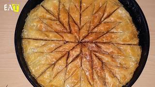 Hazır yufka ile baklava tarifi Cevizli baklava tarifi baklava tarifi ev baklavası [upl. by Entsirhc]