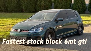 Fastest stock block 6mt gti 60 to 130 [upl. by Christoph390]