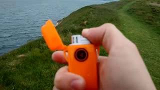 UST Floating Waterproof lighter wind test [upl. by Ainirtac389]