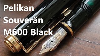 Quick Look Pelikan Souverän M600 Black Fountain Pen [upl. by Timotheus300]