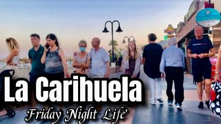 La Carihuela Friday Night Life Walk Tour July 2022 Update Malaga Costa Del Sol [upl. by Aslam]