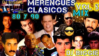 MERENGUE CLASICO MIX BAILABLE DE LOS 80 Y 90 VOL 5 DJ BIGGIE merengueclasico merenguemix [upl. by Ecyar541]