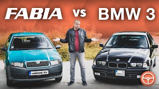 Auto pre začiatočníka Fabia vs BMW 3  volanttv [upl. by Lenrad649]