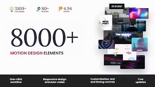 The Bundle  8000 Motion Elements  After Effects Template [upl. by Sulohcin570]