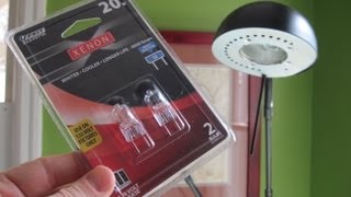 How to Replace a Halogen Light Bulb in a Reading Lamp [upl. by Lekcar175]