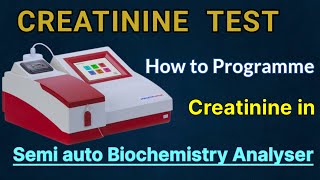 How to Program Creatinine In Agappe Mispa viva biochemistry analyser [upl. by Yrreg43]