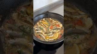 Panfried sardines Mediterranean style 🌱 shorts trending youtubeshorts [upl. by Akihsay50]