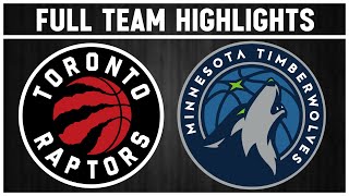 Toronto Raptors vs Minnesota Timberwolves  Nov 21 2024 [upl. by Darooge989]