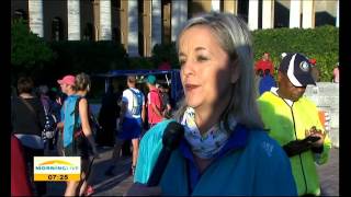 Carol Vosloo on festivities for the Old Mutual two oceans marathon [upl. by Nnylrebma]