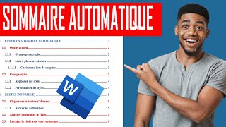 MS WORD  Comment CRÉER UN SOMMAIRE AUTOMATIQUE sur Word [upl. by Nnednarb]