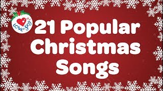 Top 21 Popular Christmas Songs and Carols Playlist 🎅🎄 [upl. by Mendive]