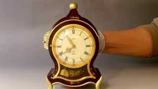 Vintage Reuge Music Box German Alarm Clock [upl. by Eiuqnom]