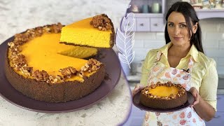 Потрясающий ТЫКВЕННЫЙ ЧИЗКЕЙК🍰 Безумно вкусно Готовим дома чизкейк БЕЗ ТРЕЩИН с Лизой Глинской😋👌 [upl. by Grace]