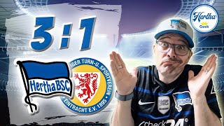 Hertha BSC  Eintracht Braunschweig 31 ⚽️ Highlights amp Analyse ✅ [upl. by Solim]