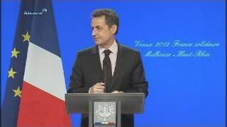 Sarkozy en visite à Mulhouse [upl. by Esyli]