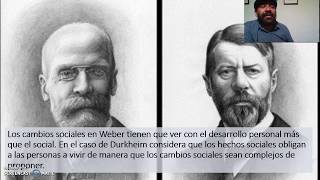 El cambio social según Max Weber y Émile Durkheim [upl. by Flessel65]