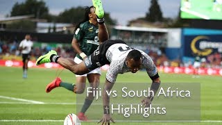 Fiji vs South Africa Highlights  Hamilton 7s Cup Finals [upl. by Eelarak680]