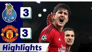 Porto VS Manchester united 33 full highlights [upl. by Chev119]