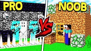 PRO HOUSE VS NOOB HOUSE BUILD BATTLE in MINECRAFT [upl. by Ikciv]