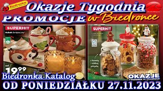 Biedronka Nowa Gazetka Od 27112023  Okazje i promocje tygodnia w Biedronce – Katalog Biedronki [upl. by Llerdnek811]