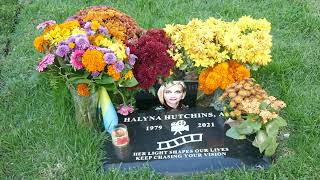 Halyna Hutchins Grave Dia De los Muertos Hollywood Forever Cemetery LA CA USA October 25 2024 [upl. by Dorsy]