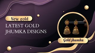 latest gold jhumka design  gold jhumkas viral trending [upl. by Rosa]