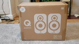 Unboxing Q Acoustics 3010i speakers [upl. by Cousin936]