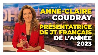 AnneClaire Coudray élue Meilleure Présentatrice française de JT aux CinéTéléRevue Awards [upl. by Lark]