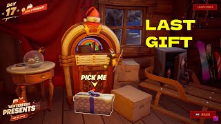 Where is the Last Winterfest Present to Open in Fortnite Chapter 3 Open 15 Present [upl. by Nylidnarb]