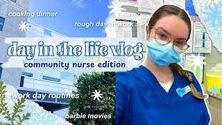 😷DAY IN THE LIFE OF A COMMUNITY NURSE 😷 primary health nurse vlog stressful shift [upl. by Lleksah138]