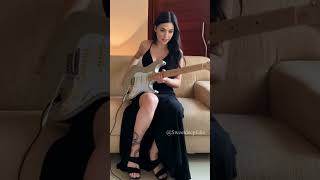 How Gal Gadot looks playing Bon Jovi guitar gadot guitarist [upl. by Rizzo24]