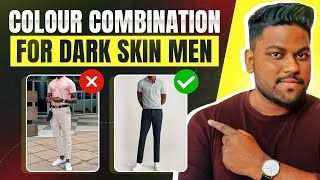 Clothes Colour Combinations For Dark Men  In Hindi  Love Dark [upl. by Hakilam168]