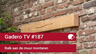 187 Balk aan muur monteren [upl. by Hpeosj803]