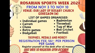 Rosarian Sports Week 2024 [upl. by Armat]