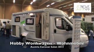 Hobby Wohnwagen und Wohnmobil auf dem Austria Caravan Salon 2013 [upl. by Attenyt716]