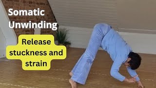 How to unwind tension in your back neck and shoulders with somatic unwinding somaticrelease [upl. by Freytag]