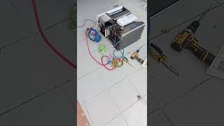 LG dual inverter leak repair and preon charging airconditionerairconrepair [upl. by Devaney]