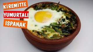 Kiremitte Yumurtalı Ispanak Tarifi [upl. by Midas]