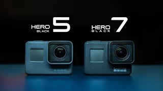 Gopro Hero 7 Black vs Hero 5 Black Ultimate Review [upl. by Grier]